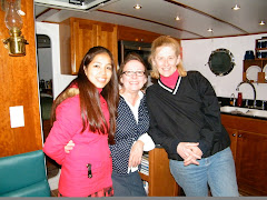 Rashmi, Carol and me. We had a great visit aboard both boats!