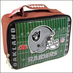 OAKLAND RAIDERS TIN LUNCH BOX WITH THERMOS BRAND NEW