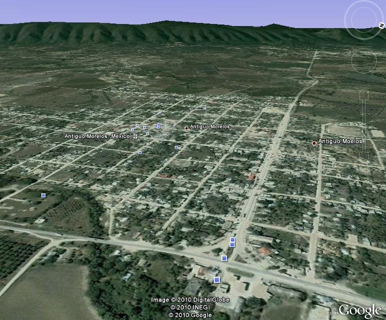 Antiguo Morelos, desde Google Earth Antiguo Morelos,Tam. ©Marvin Huerta