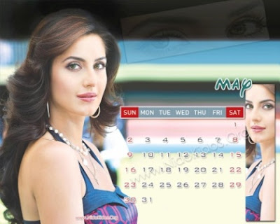 Katrina Kaif 2010 Desktop Calendar Pictures, Wallpapers