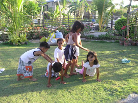 my kiddos playing with friends