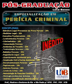 CPG - Centro de Pós Graduação: PERÍCIA CRIMINAL - Pós-Graduação