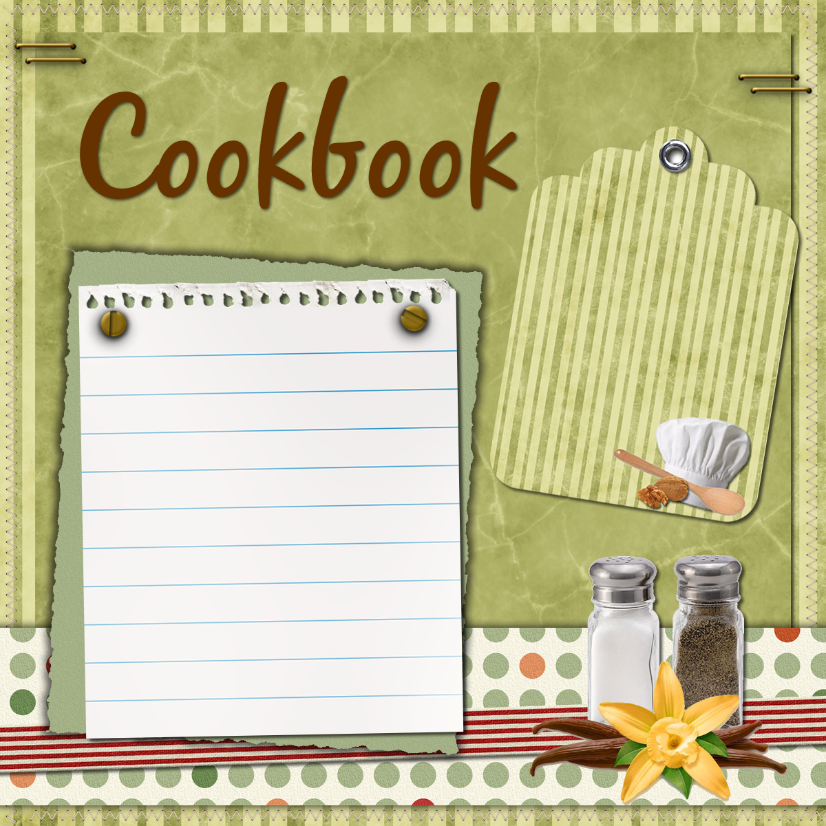 Template For Cookbook Pages The Best Free Software For Your 
