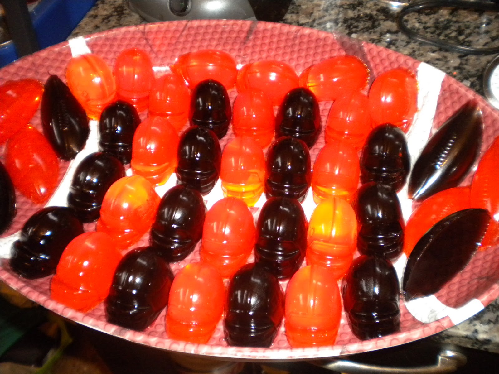 walker's wookie cookies football JELLO jigglers
