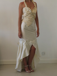 Thai Silk two pieces corset wedding dress