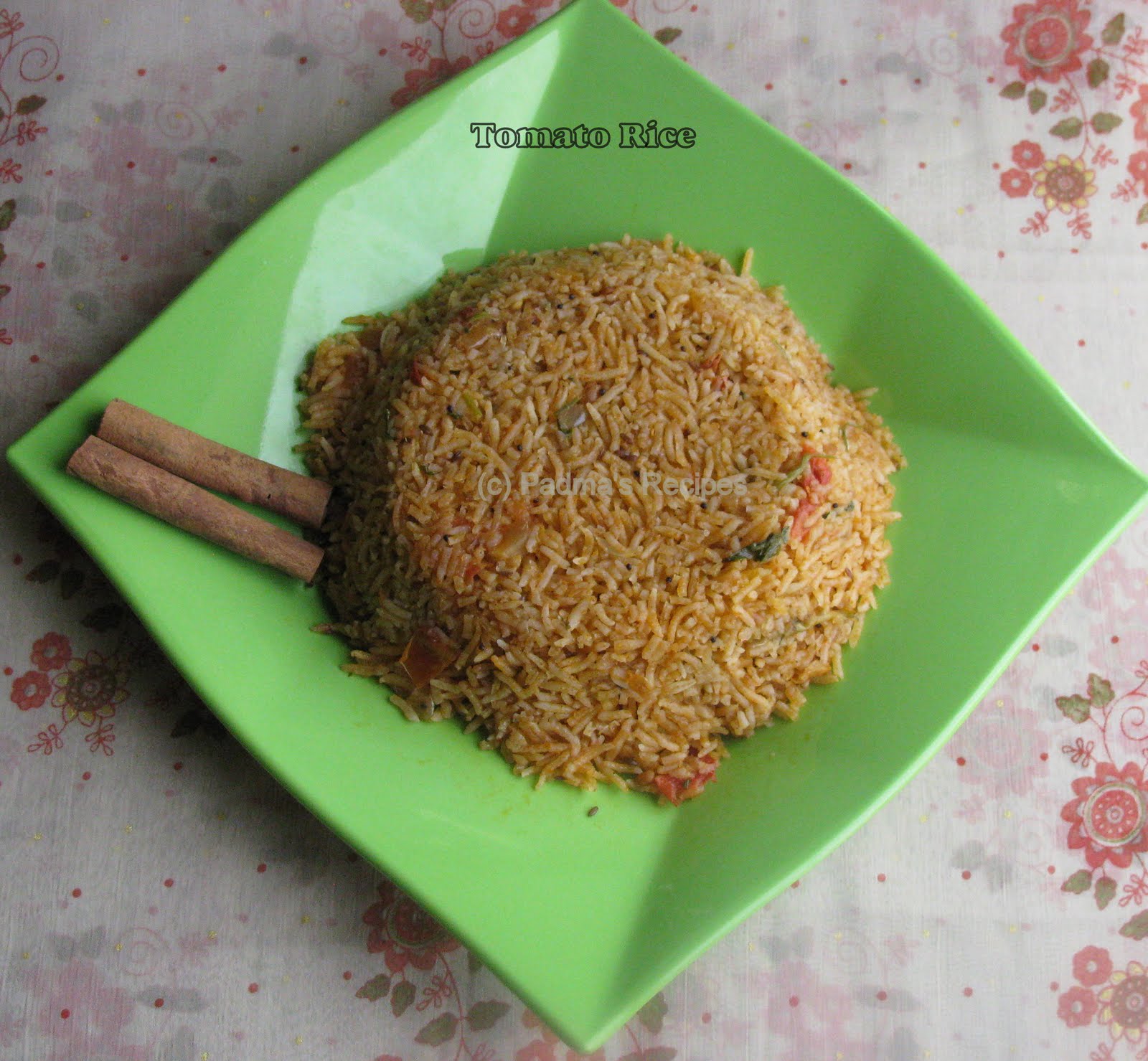 Padma's Recipes TOMATO RICE (TYPE 2)