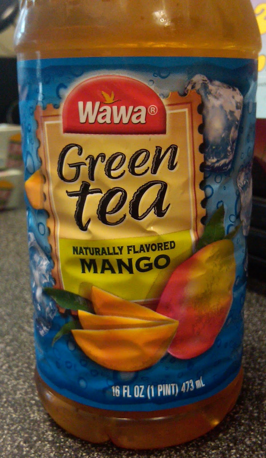 AmazonV tea taste tracking Wawa Bottled Green Tea 'Green Tea naturally flavored mango'