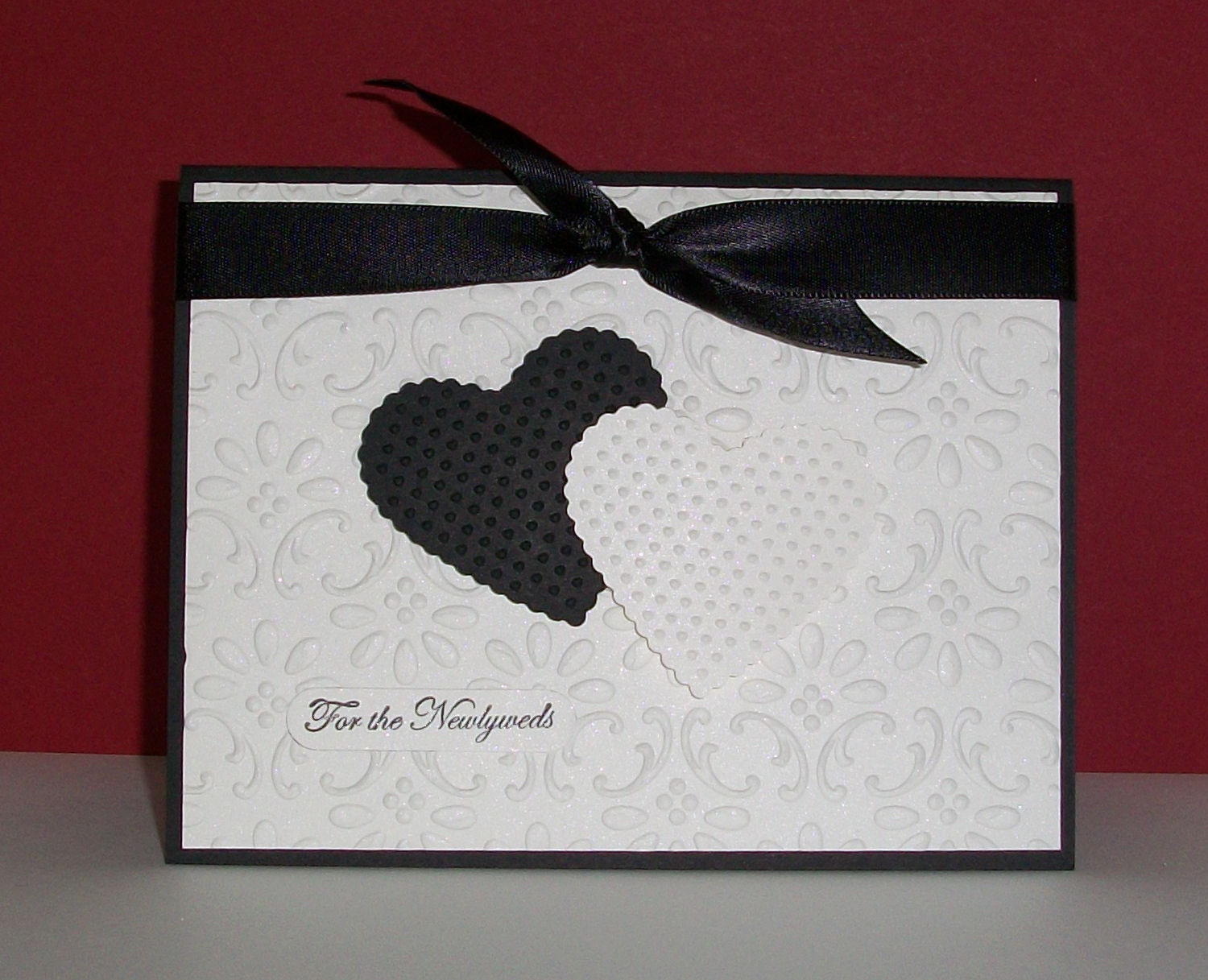 love a simple classic wedding card don t you for this card i used ...