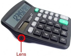 spy cammera in a calculator