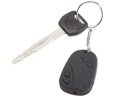 Car key chain spy cammera