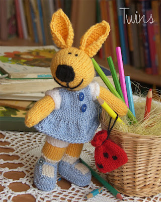 knitted bunny knitted rabbit knitted toy