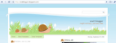 Snail blogger template