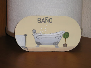 MI RINCON CREATIVO: PLACA BAÑO
