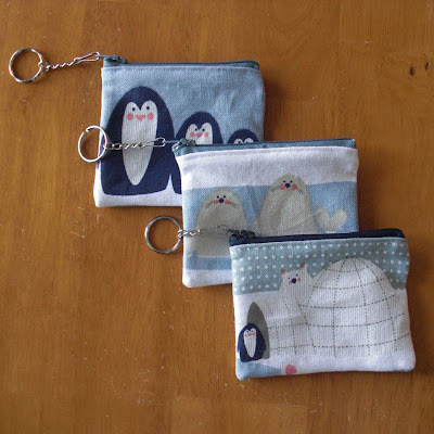 Obsessively Stitching: Coin Purse Keychains -- from a Dishtowel!!