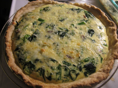 We play with our food: Broccoli Rabe Quiche