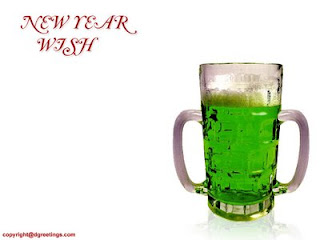 new year green wish