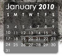 January 2010 Calendar Wallpaper