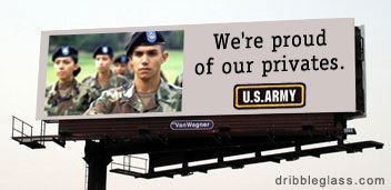 U.S. Army billboard
