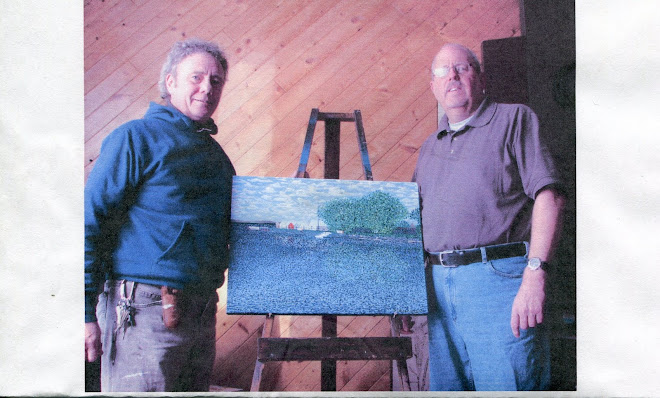 Me,Glen Patton and his "Wharf" painting