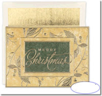 customized christmas business cards