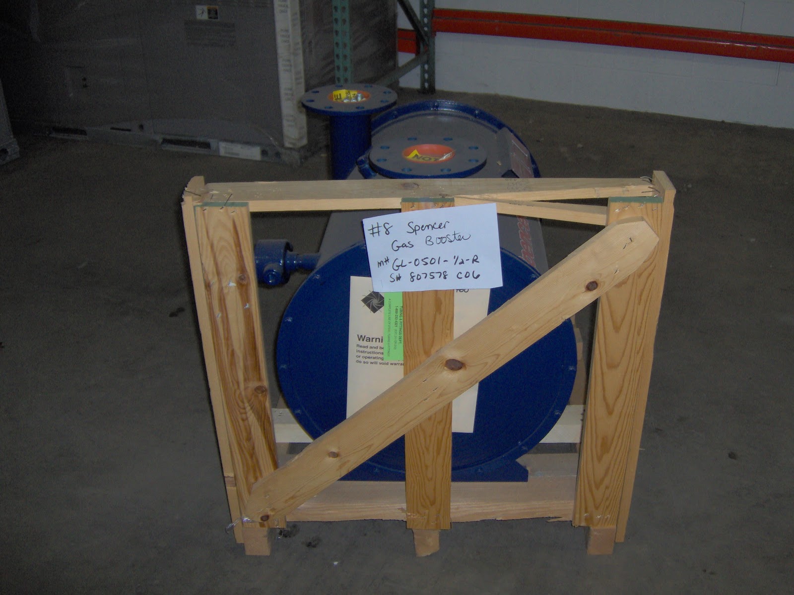 HVAC Equipment Liquidation Sale Spencer Gas Booster 750
