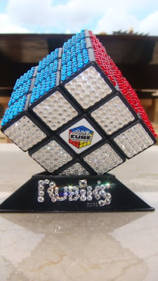 Rubik Cube With Swarovski Stones