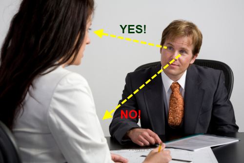Use eye contact