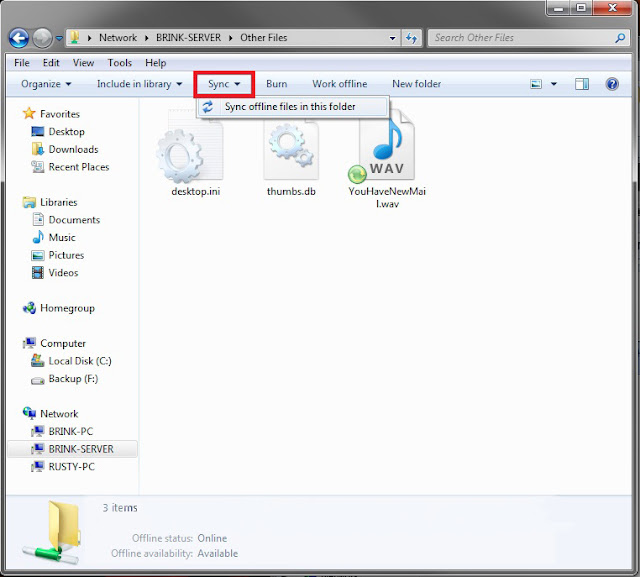 windows 7 sync folders offline windows 7 sync folders offline