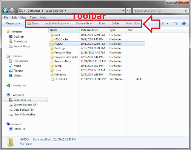 BAMLEO Customize Windows Explorer Toolbar Buttons