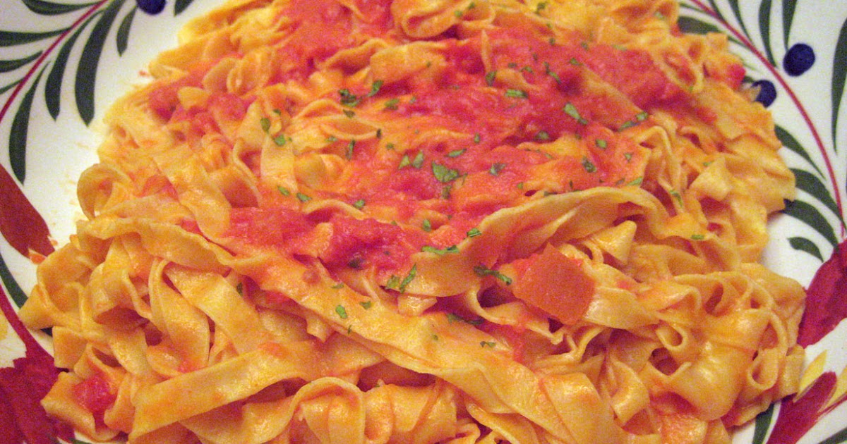 "So what are you making for dinner?" Homemade Fettuccine with Vodka Sauce