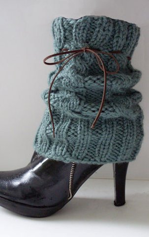 Рукоделие. Handmade: Вязаные гетры, фото