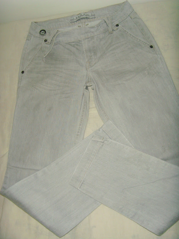 Calça Equus - jeans claro justa por inteiro - Tam 38.