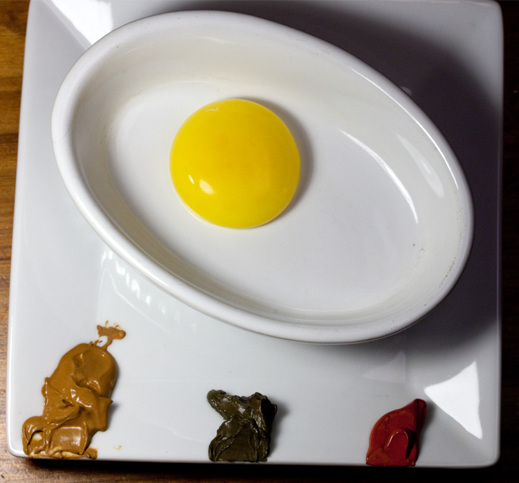 Nuncketest Egg Tempera Experiments