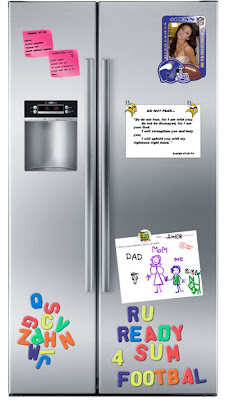 funny brett and deanna favre's refrigerator