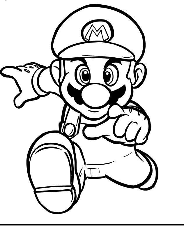 Coloring Pages for everyone: Super Mario Bros