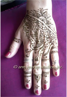 henna tattoo pattern hand design