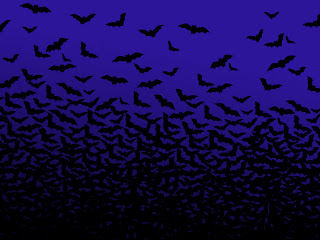 Screechy Bats Halloween Wallpaper