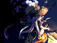 Animated Halloween Witch Wallpaper