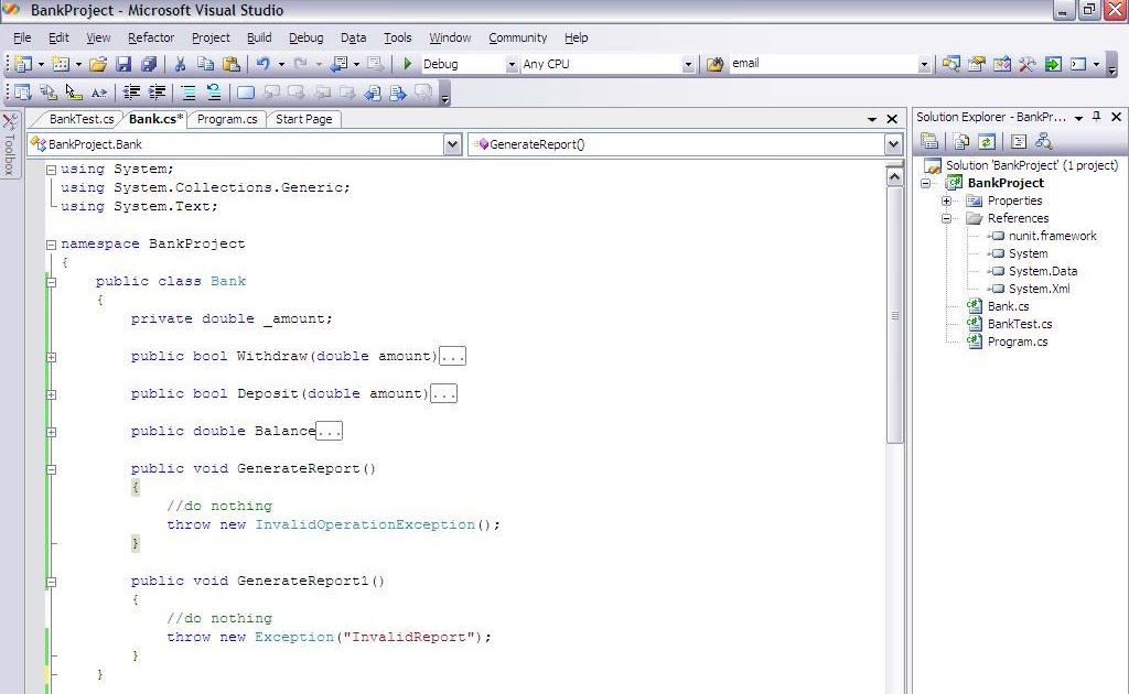 Hello world!! unit testing void methods
