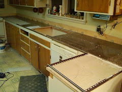 Granite tile countertop
