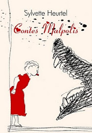 Contes malpolis: un livre rouge et nacré fabriqué à la main