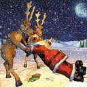 Pijani djed Mraz Božićne slike besplatne pozadine sličice za mobitele download