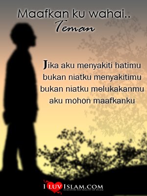 "Kepada sesiapa yg pernah ku sakiti hatinya.."-Mahdia Muhamed..