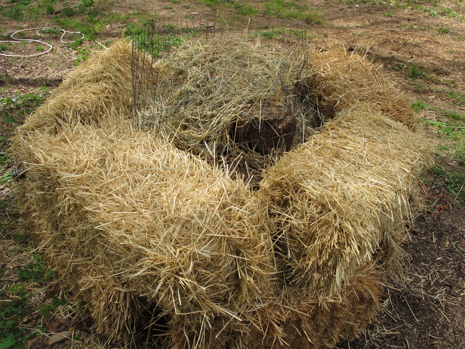 The Evolution of a Sustainable Farm Straw bale compost