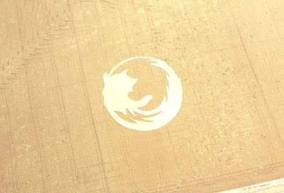 Firefox logo in crop circle