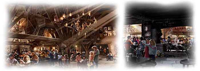 The Three Broomsticks and the Hog's Head