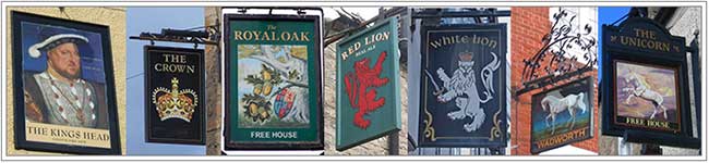 Heraldry pub signs