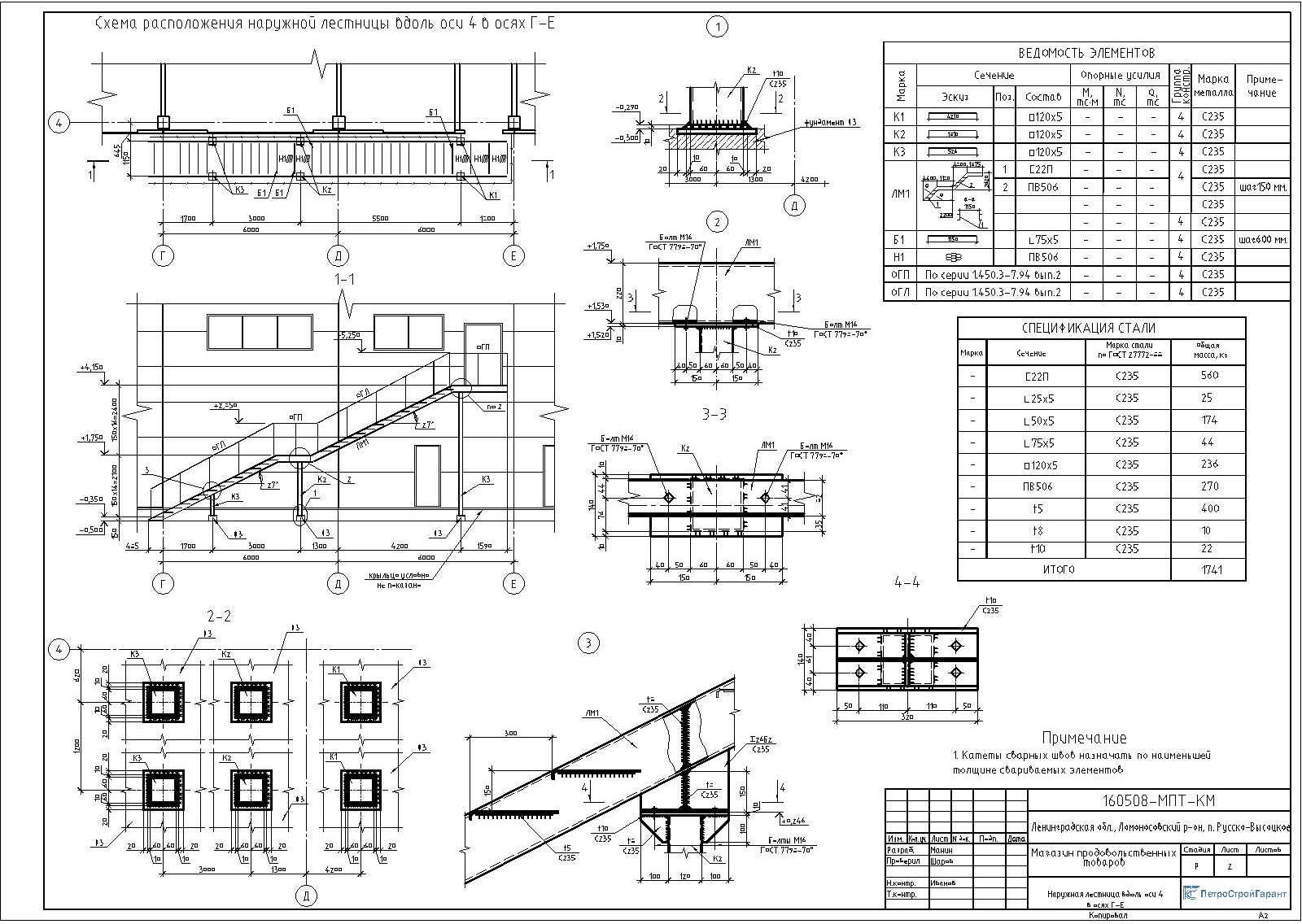 Металлические лестницы - Завод "СТК-Конструкция"