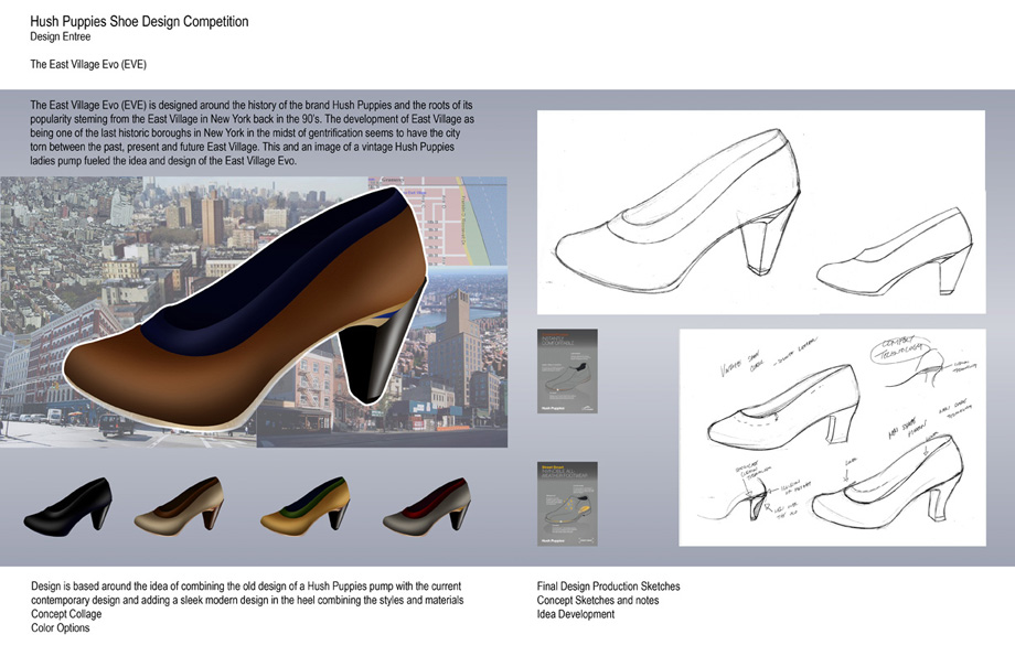 hush puppies shoe design competition. design entry.