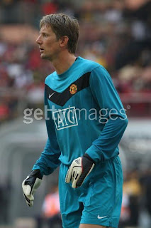 manchester united kit sar der van football gk away 2009